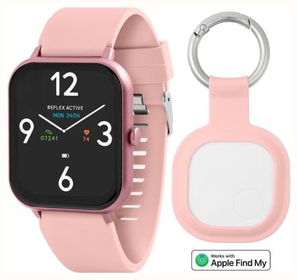 Reflex Active Series 17 Watch & ActiveTag Gift Set (38mm) Digital Dial / Pink Silicone Strap RA17-2162-ATSET