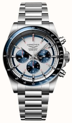LONGINES Conquest Automatic Chronograph (42mm) Silver Dial / Stainless Steel Bracelet L38354986