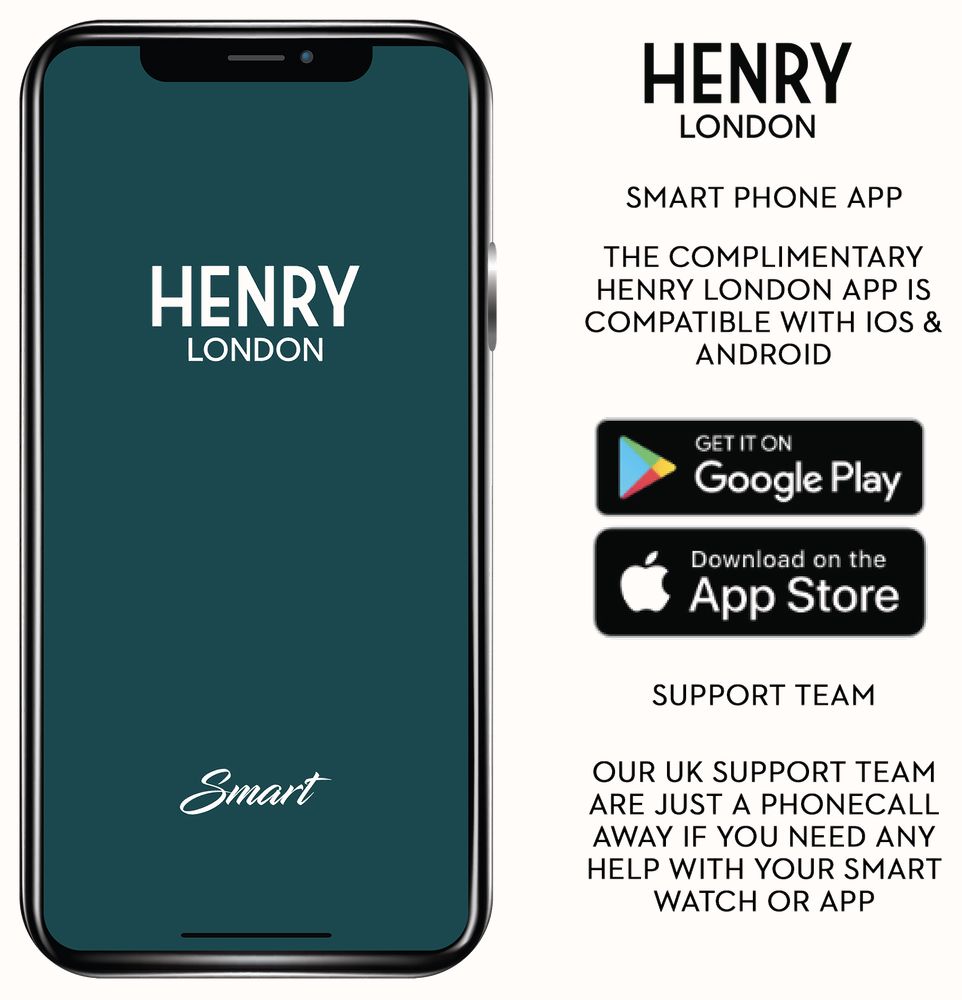 Henry London Digitaal kwartshorloge voor heren met leren band HLS65-0007, Bruin