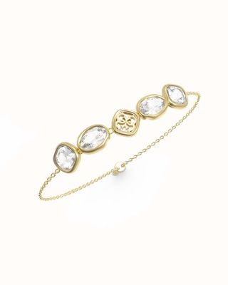 Guess Guess Womens Mamounia 4G Multi Crystals Bracelet UBB05570YG