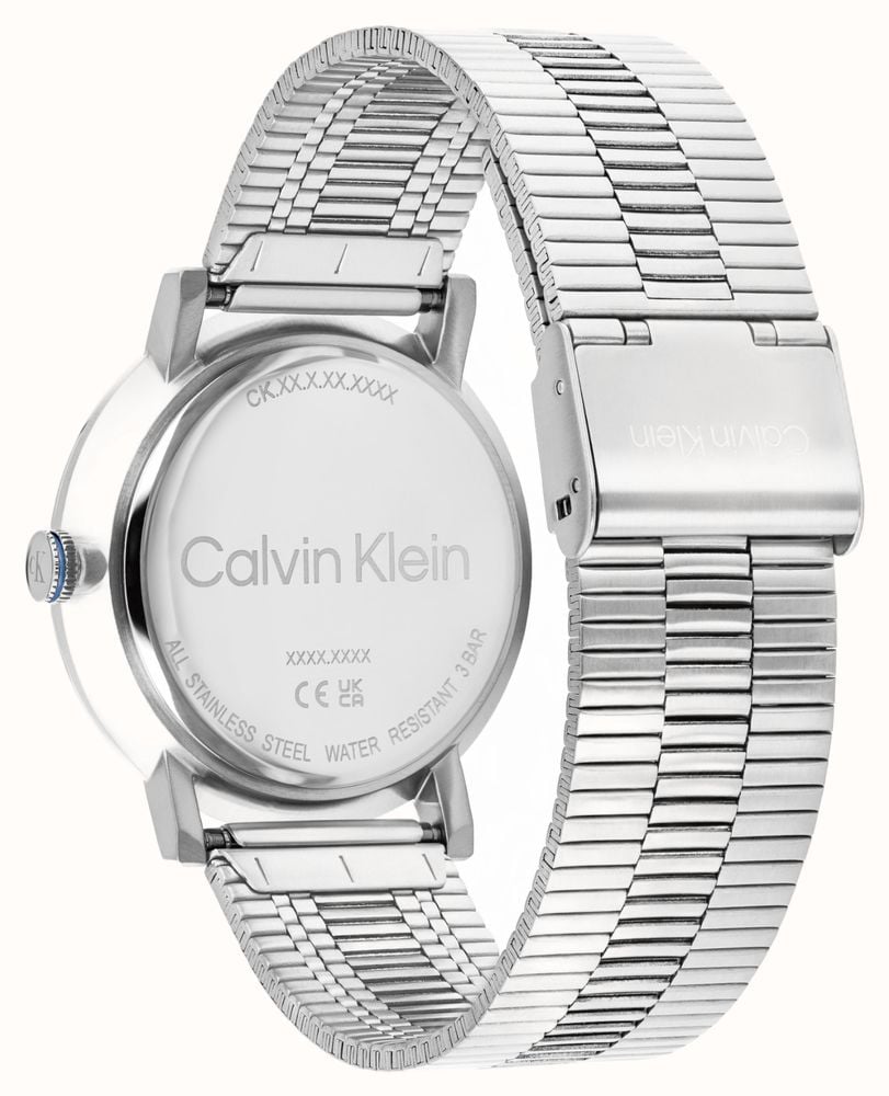 Calvin Klein CK Real Quartz (40mm) Blue Dial / Stainless Steel Bracelet 25200598 - alternate view 3