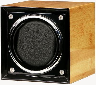 Watch Accessories Automatic Luxury Watch Winder | Bamboo Finish | 4 Rotation Mode | Cotton Watch Pillow WINDER-2023-BAMBOO