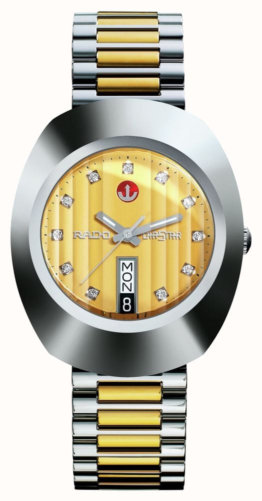 RADO DiaStar The Original Automatic 35mm Gold Dial Two Tone HardMetal R12408633 First Class Watches