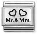 Nomination Classic Mr. And Mrs. With Hearts Charm 330109/01