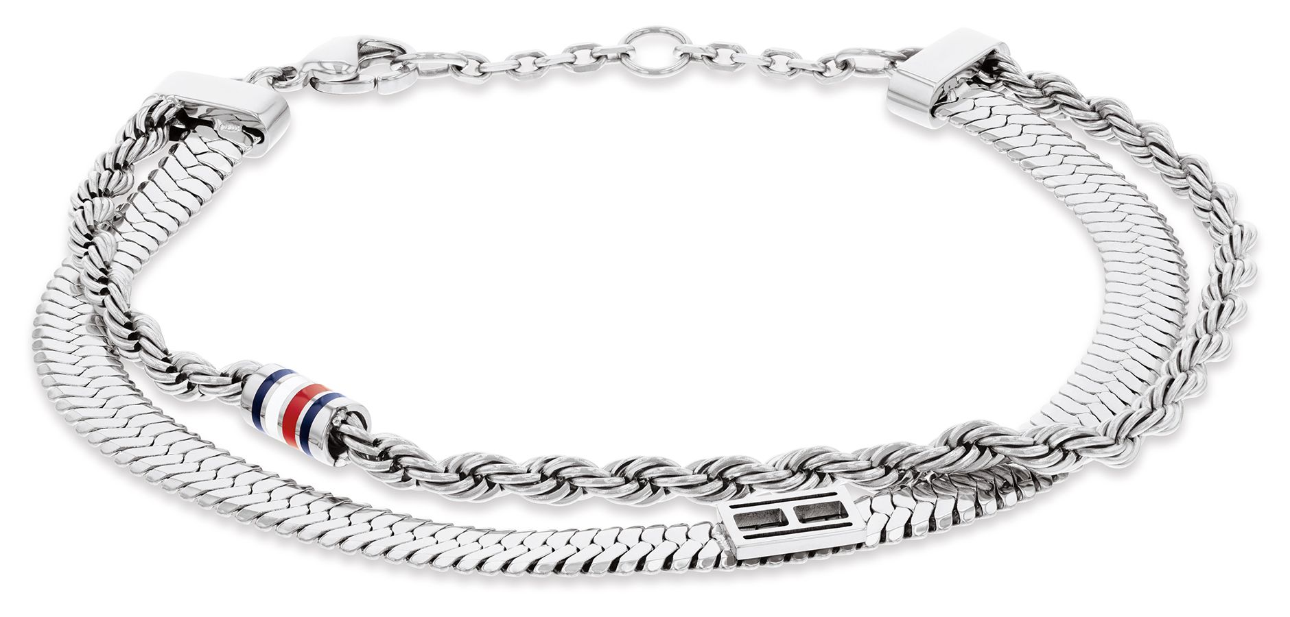 Tommy Hilfiger 2780981 Women's Layered Set Silver Bracelet Jewellery
