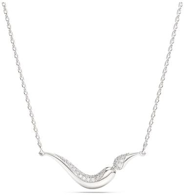 Swarovski Classica necklace Round cut, White, Sterling silver 5740342