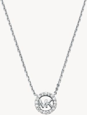 Michael Kors KORS MK Cubic Zirconia Sterling Silver Pendant Necklace MKC1726CZ040
