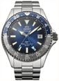 Orient Mens Automatic Blue Gradient Dial 24-Hour Rotating Bezel Stainless Steel Bracelet RA-BC0005L30B