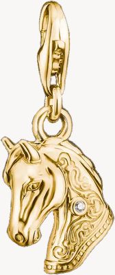 Thomas Sabo Horse Head Charm with white zirconia 2233-M01-39