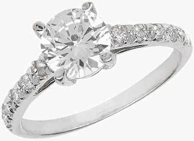 Treasure House Ladies Silver CZ Ring (Size N) G7128/N