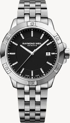 Raymond Weil Tango Classic Quartz (41mm) Black Dial / Stainless Steel Bracelet 8160-ST-20041