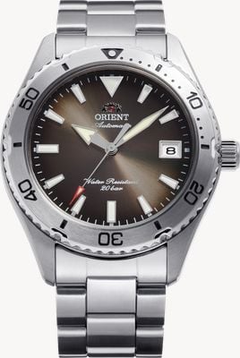Orient Mako 40 Automatic (40mm) Brown Sunray Dial / Stainless Steel Bracelet RA-AC0Q15Y30B