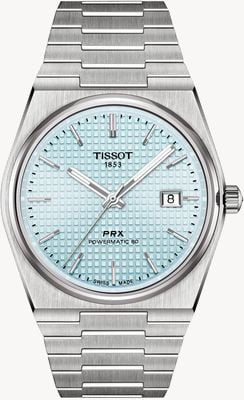Tissot PRX Powermatic 80 (40mm) Ice Blue Dial / Stainless Steel Bracelet T1374071135100
