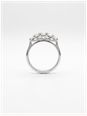 Princess Natural Diamond 18ct White Gold Five Stone Ring JM1987 - alternate view 3