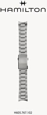 Hamilton Straps Bracelet-Set Steel For Khaki Converter H695767102