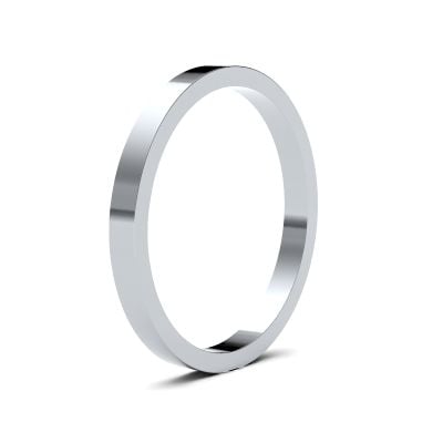 James Moore Wedding Ring  | 2mm | Medium | Size Flat | AG_2LMF-9W AG_2LMF-9W