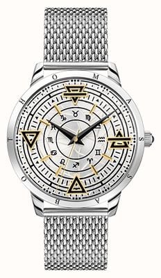 Thomas Sabo Men's Rebel At Heart | Silver Element Dial | Steel Mesh Bracelet WA0387-201-201-42