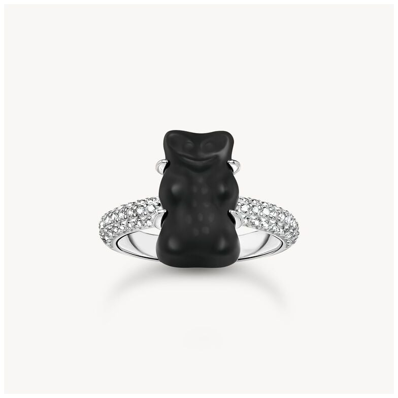 Thomas Sabo TR2478-052-11-56 Silver ring with black Goldbear Jewellery
