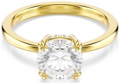 Swarovski Stilla Attract Cocktail Ring Round Cut, White, Gold-tone 52 5723334