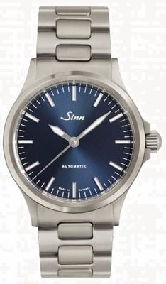 Sinn 556 I B Blue Dial Metal H Link Bracelet 556.0104 TWO LINK BRACELET