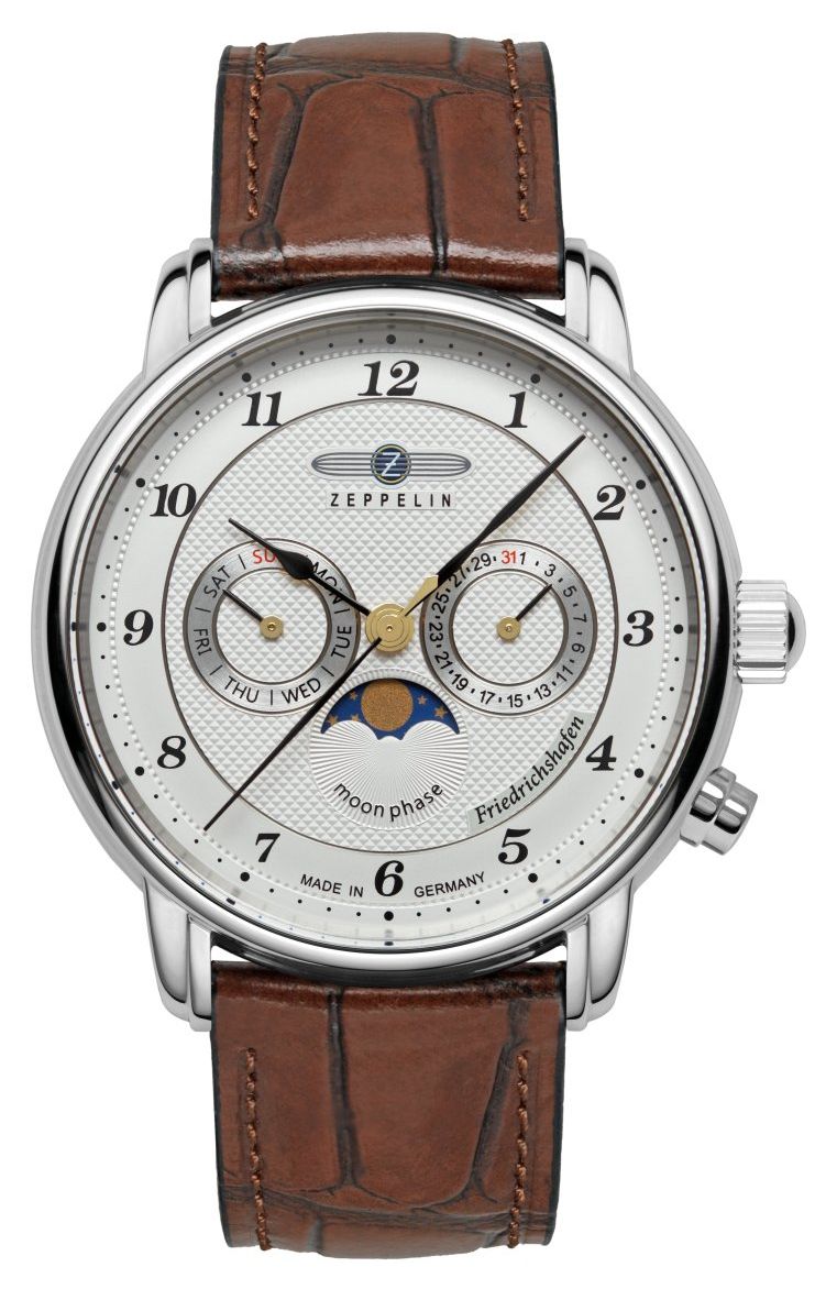 Zeppelin 8536-1 Friedrichshafen Day/Date Moonphase (40mm) Watch
