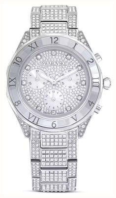 Swarovski Dextera Lux (40mm) Crystal-Set Silver Dial / Crystal-Set Stainless Steel Bracelet 5668845