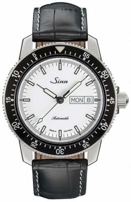 Sinn 104 St Sa I W Classic Pilot Watch Alligator Embossed Leather 104.012-BL44201851001225401A
