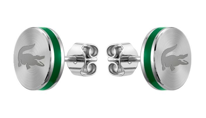 Lacoste 2040085 BASELINE Stainless Steel Crocodile Earrings Jewellery