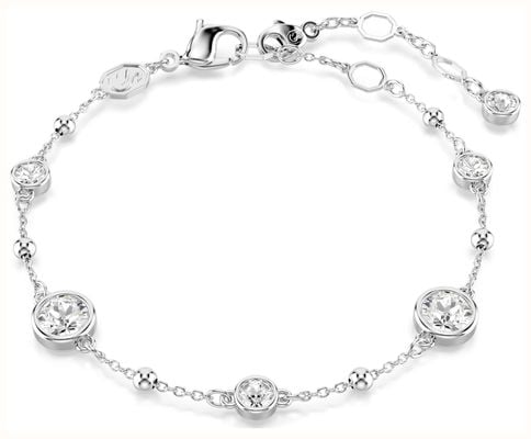 Swarovski Imber Bracelet Round Cut White Crystals Rhodium Plated 5696079