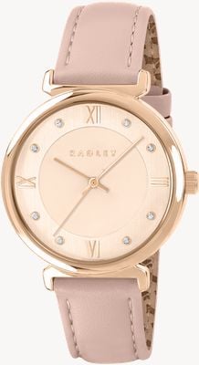 Radley Roman Crescent (35mm) Rose Dial / Pink Leather Strap RY21856