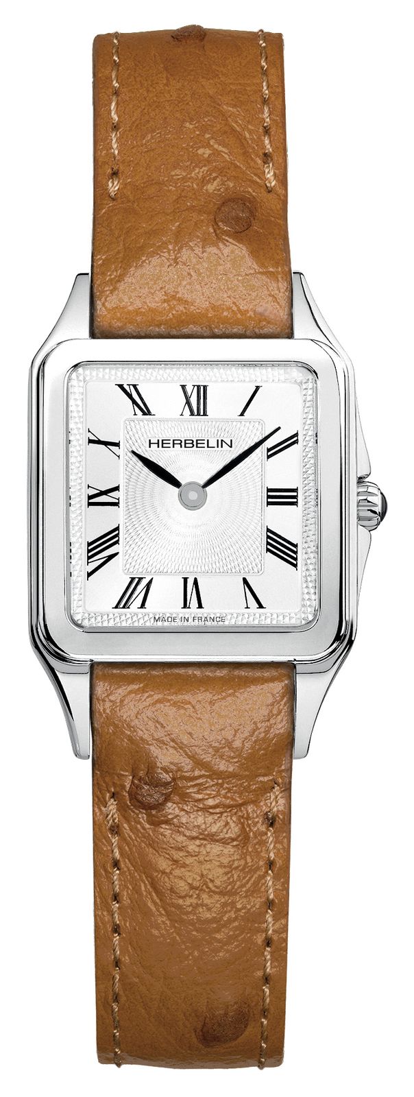 Herbelin 17457AP01GD Luna Quartz (24mm) Silver GuillochÃ© Watch