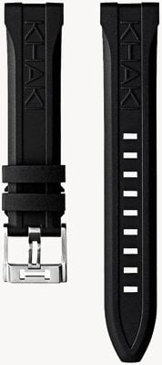 Hamilton Straps Khaki Navy Black Rubber Strap - 20mm (STRAP ONLY) H690823103