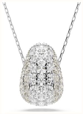 Swarovski Sublima Pendant Necklace White Crystals Rhodium Plated 5697190