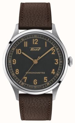 Tissot Heritage 1938 Automatic COSC (39mm) Anthracite Dial / Brown Leather T1424641606200