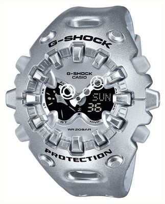 Casio G-Shock GA-V01 BIG CASE (49mm) Silver Dual-Display Dial / Silver Resin Strap GA-V01A-8AER
