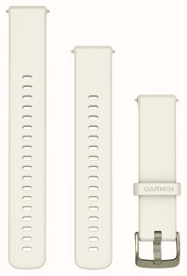 Garmin Quick Release Bands (18mm) Bone Silicone with Lunar Gold Hardware - Strap Only 010-13406-00