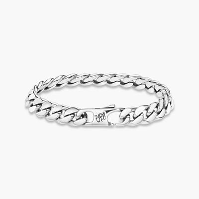 Thomas Sabo Rebel At Heart Curb Chain Bracelet - 925 Sterling Silver A2010-637-21-L18