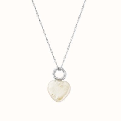 ChloBo Tiny Twisted Rope Chain Lucky Pearl Necklace - 925 Sterling Silver SNTRCHP