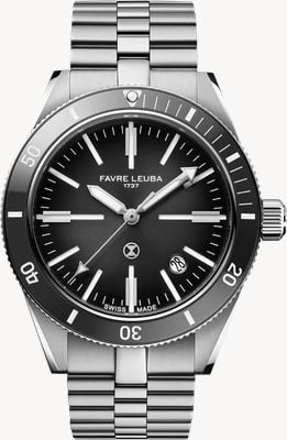 Favre Leuba Deep Raider Renaissance Automatic (40mm) Grey Fumé Dial / Stainless Steel Bracelet 00.20308.101.06.200