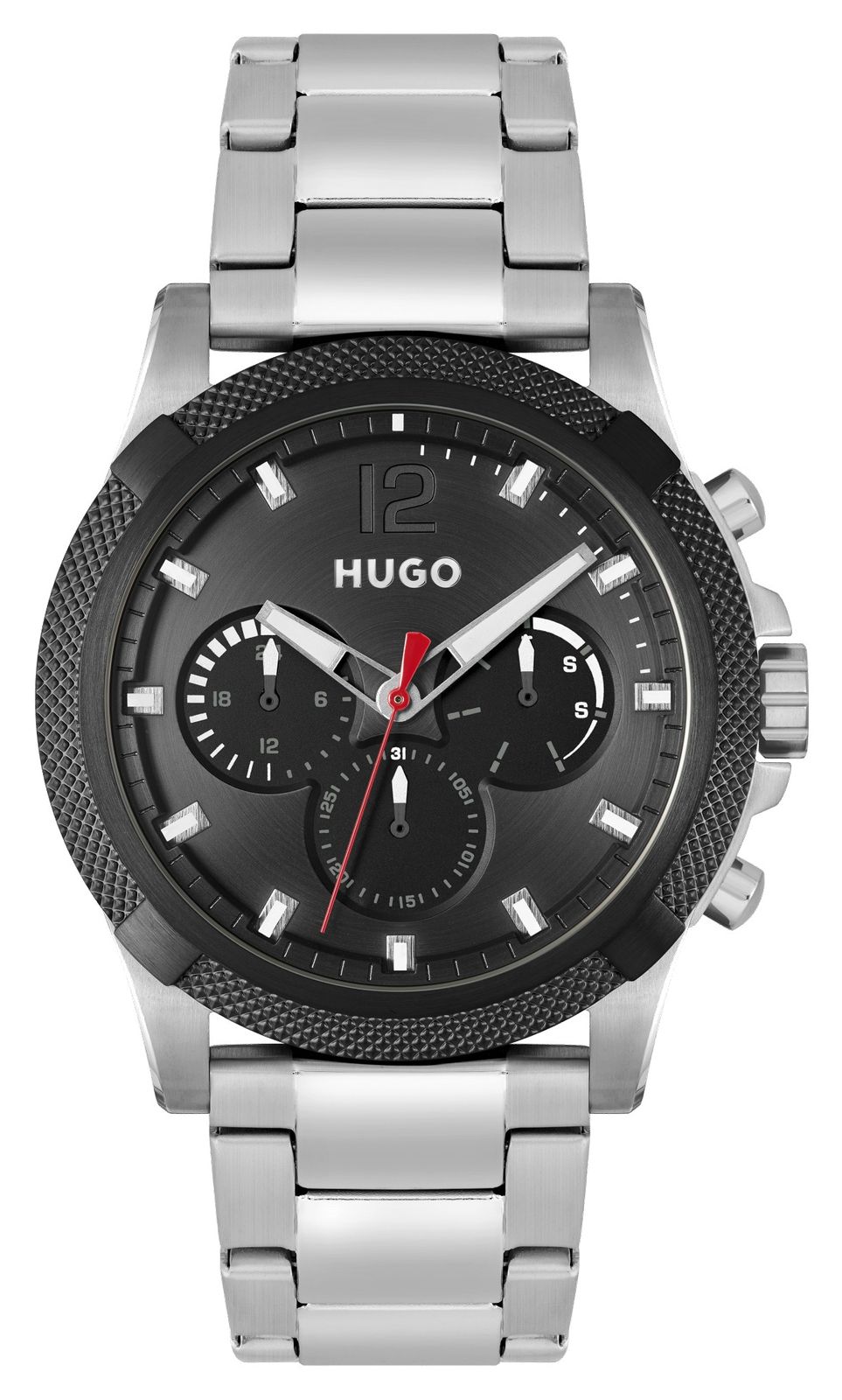 HUGO 1530295 Men’s #IMPRESS | Black Dial | Stainless Steel Watch