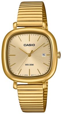Casio Core LTP-B166 Series (30mm) Gold Dial / Gold PVD Stainless Steel Bracelet LTP-B166G-9AVEF