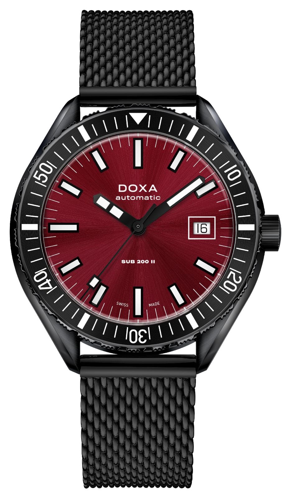 DOXA 795.70.161.15 SUB 200 II Redcoral (44mm) Red Sunray Watch