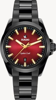 RADO Captain Cook Discover Automatic (40.7mm) Red Gradient Dial / Black High-Tech Ceramic Bracelet Watch R32279332