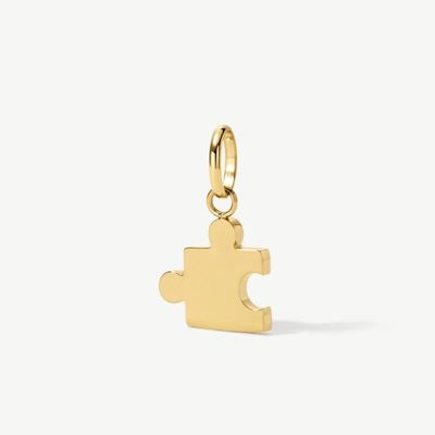 D.LOUISE Gold Tone Mini Puzzle Pieces Charm CH-21