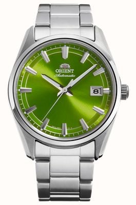 Orient Stretto Date Automatic Limited Edition (38.5mm) Green Sunray Dial / Stainless Steel Bracelet RA-AC0R05E30B