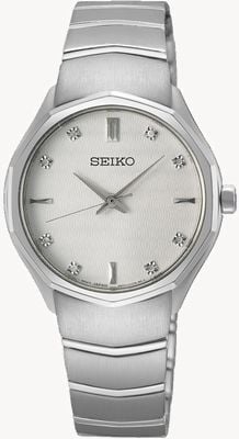 Seiko Caprice Diamond (30mm) White Dial / Stainless Steel Bracelet SUR615P1