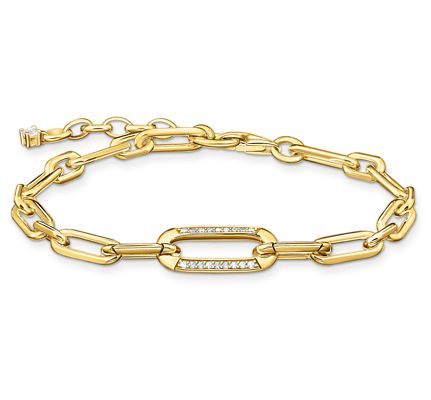 Thomas Sabo A2032-414-14-L19V Yellow Gold Plated Anchor Jewellery