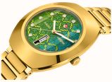 RADO DiaStar Original Automatic Diamond (38mm) Green Mosaic Dial / Gold PVD Stainless Steel Bracelet R12161313 - alternate view 2