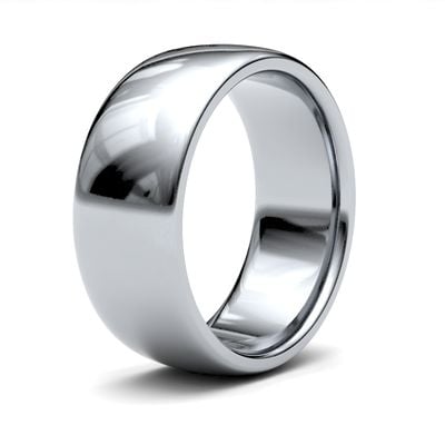 James Moore Wedding Rings | 9ct White Gold | 8mm | Medium | Premium Court | AG_8LMP-9W