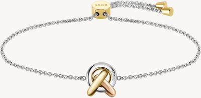 BOSS Jewellery Women's Harmonie Tri-Tone Love Knot Bracelet 1580772